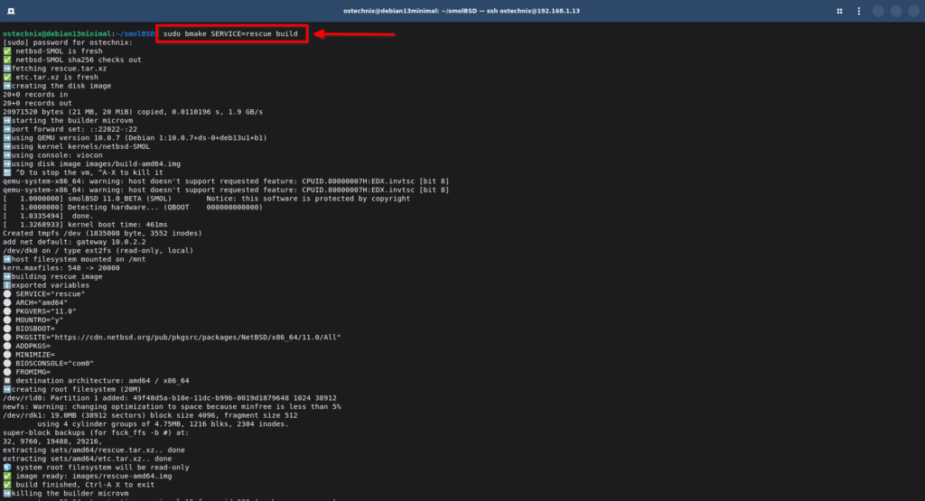 Build Minimal Unix NetBSD Virtual Machines Using smolBSD