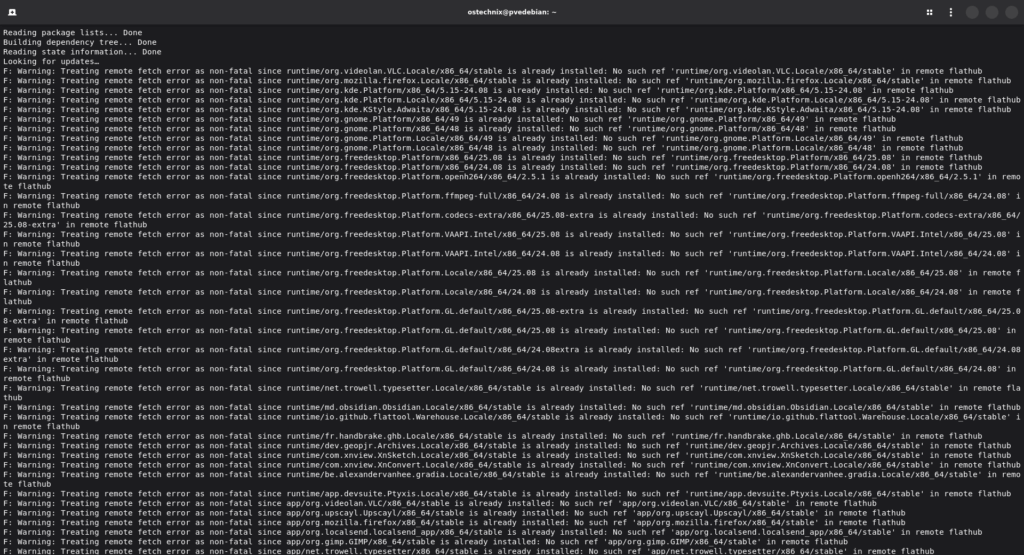 No Such Ref in Remote Flathub Error No Such Ref in Remote Flathub Error