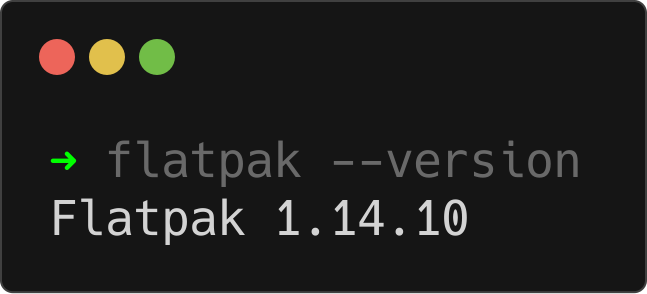 Display Flatpak Version Display Flatpak Version