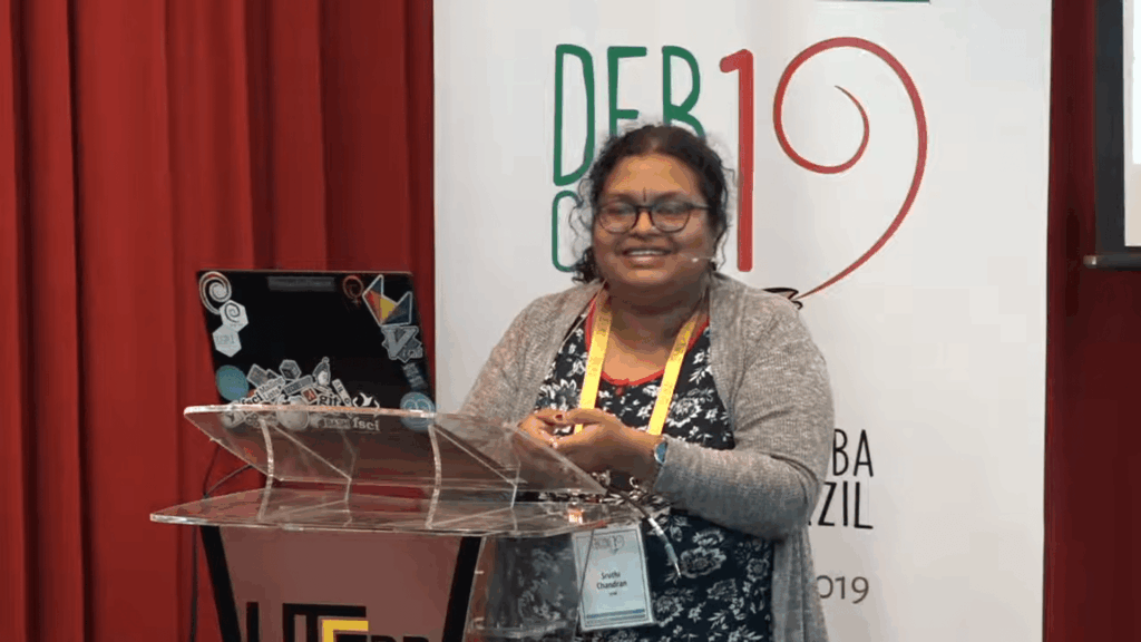 Sruthi Chandran is Speaking at Debconf 2019