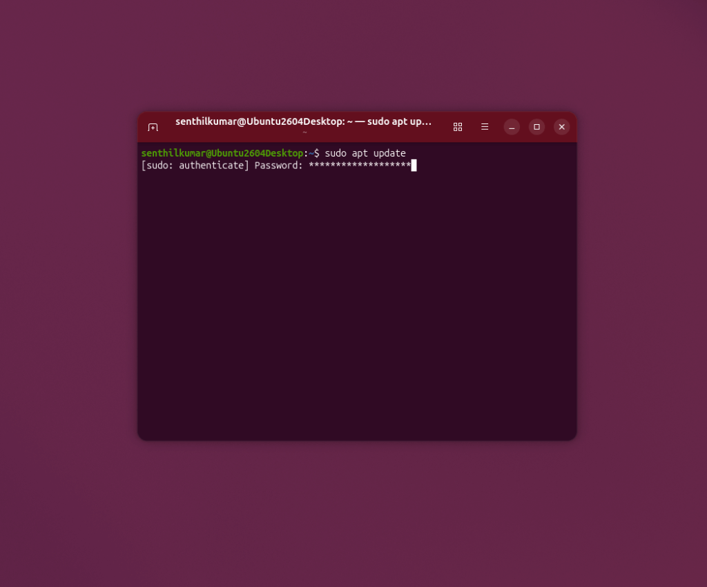 Sudo Password Shows Asterisks in Ubuntu Sudo Password Shows Asterisks in Ubuntu