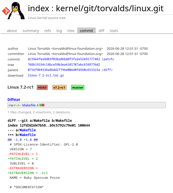 Linux Kernel 7.2 RC1 Released: 43 Million Lines and Counting! - OSTechNix