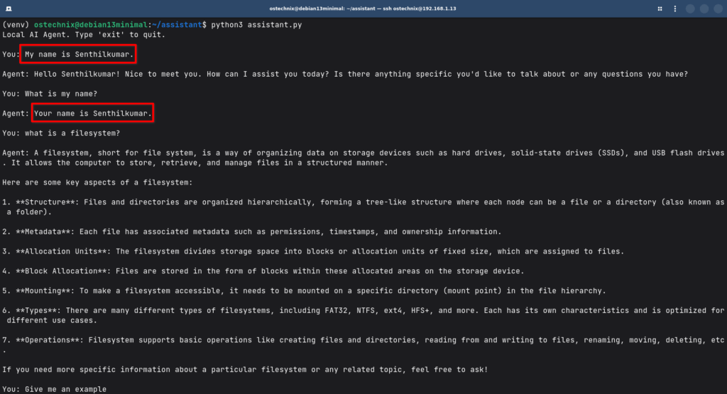 Add Memory and Configuration to Local AI Assistant with Python Add Memory and Configuration to Local AI Assistant with Python