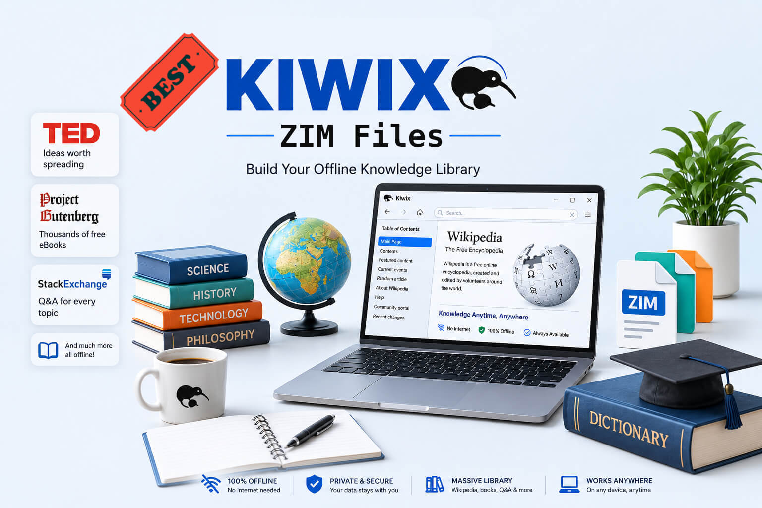 Best Kiwix ZIM Files to Download for Your Offline Knowledge Library - OSTechNix