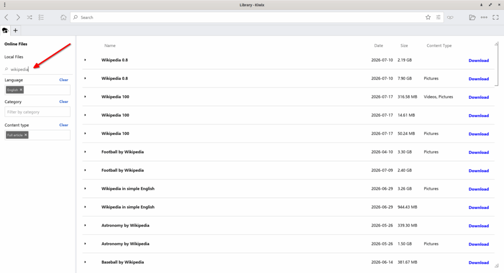 Download Wikipedia ZIM Files in Kiwix Download Wikipedia ZIM Files in Kiwix