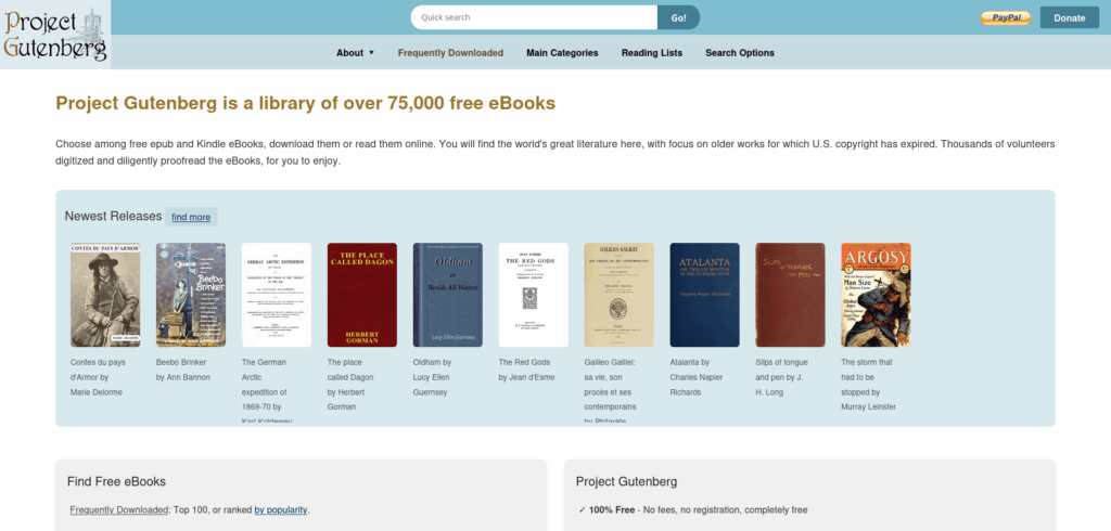 Project Gutenberg Project Gutenberg