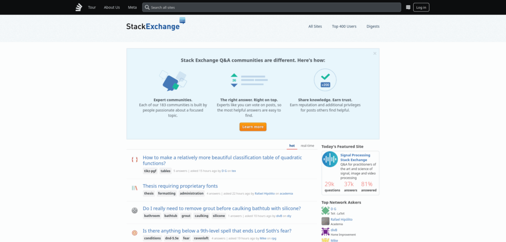 Stack Exchange Stack Exchange