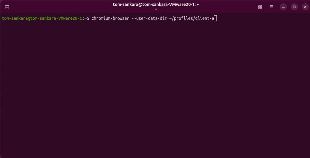 Create a profile in Chromium Create a profile in Chromium