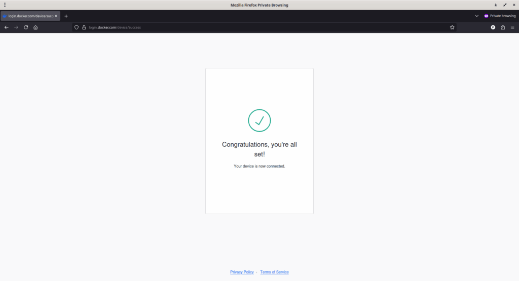 Docker Sandbox Connection is Successful Docker Sandbox Connection is Successful