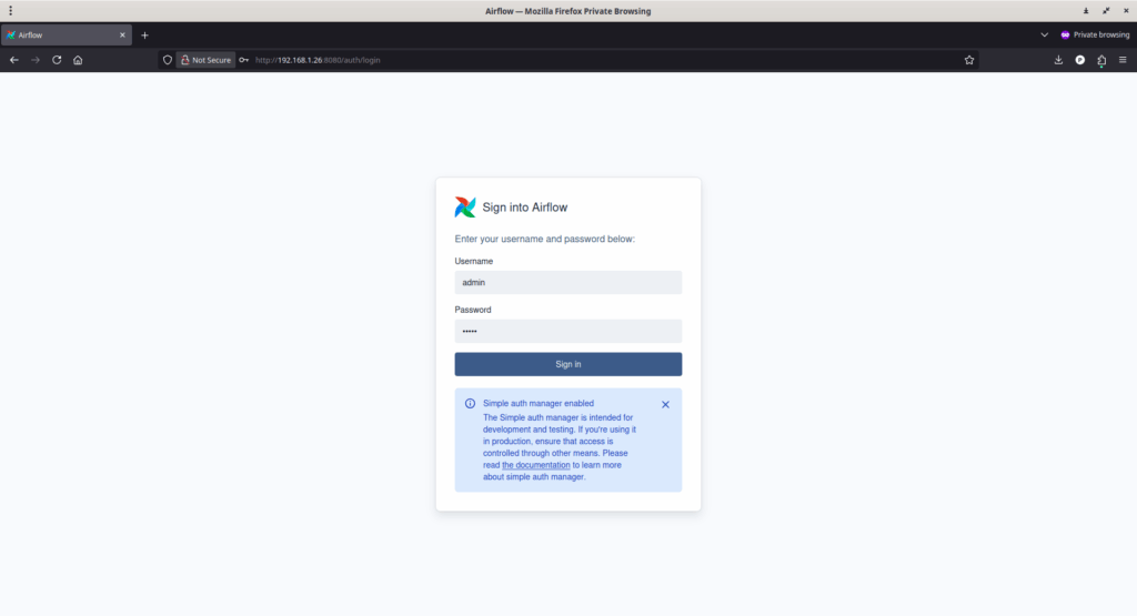 Log In to Apache Airflow Dashboard Log In to Apache Airflow Dashboard
