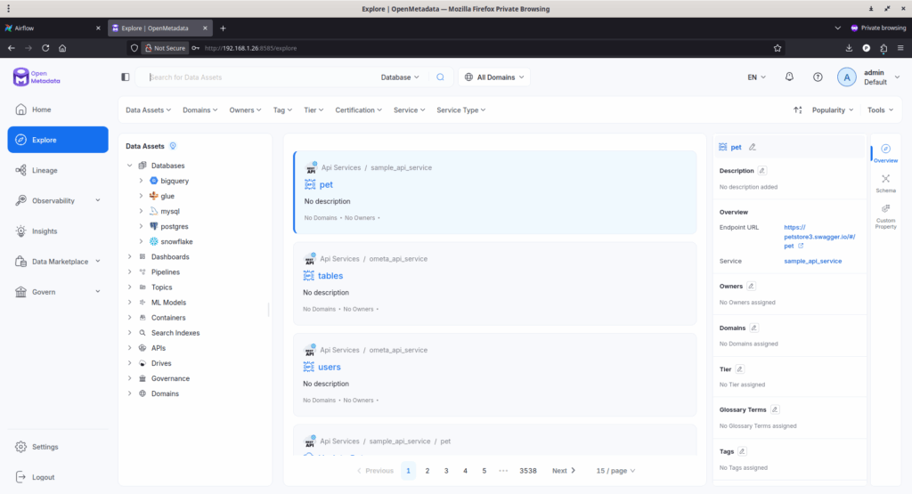 Search for Data Assets Search for Data Assets