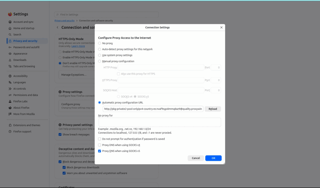 Set the Proxy per Browser Instance Set the Proxy per Browser Instance