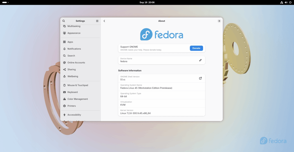 About Fedora 45 Beta