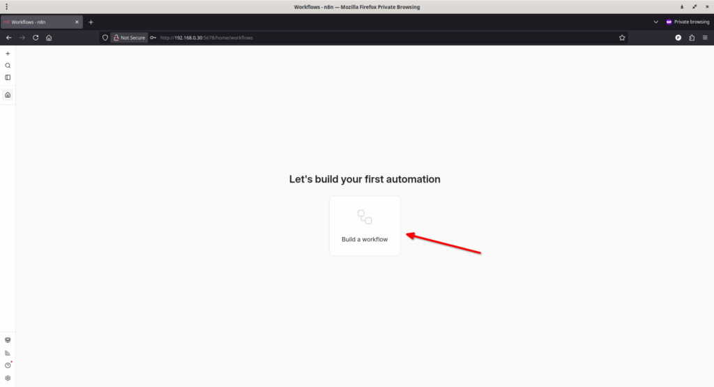 Build a New Workflow in n8n Build a New Workflow in n8n