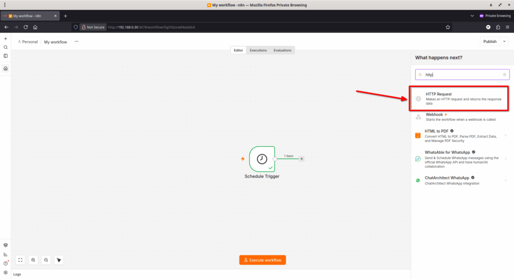Choose the Action Node Choose the Action Node