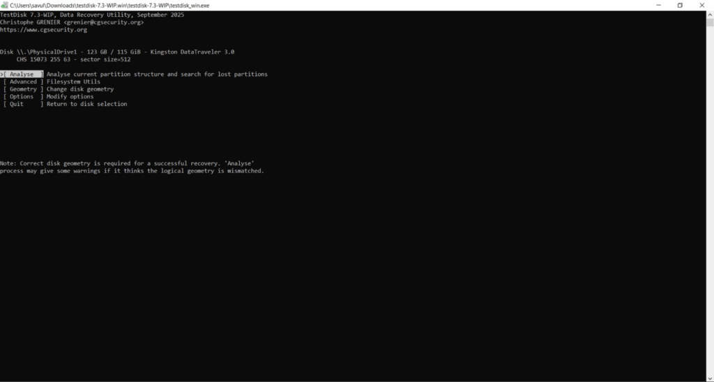 Analyse Partition Structure and Search for Lost Partitions