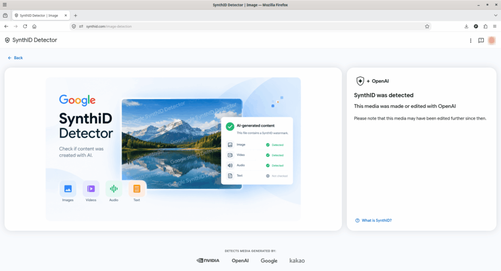 Check AI Generated Content with Google SynthID Detector Check AI Generated Content with Google SynthID Detector